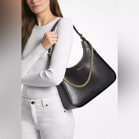 New Michael Kors Large Wilma Black Shoulder Bag - Picture 11 of 12